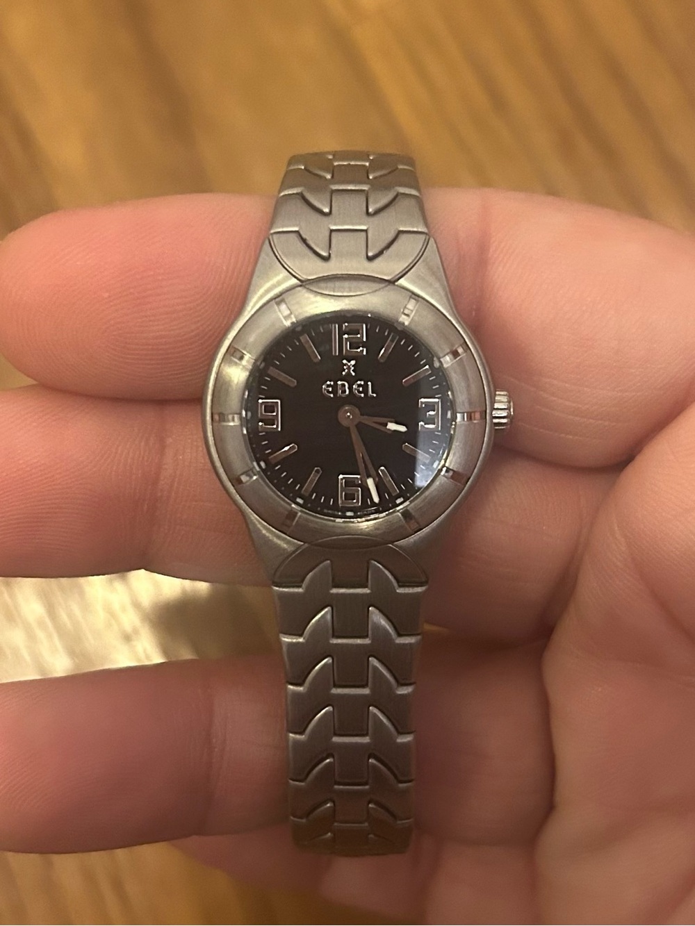 EBEL Type E Stainless Steel Women's Watch - Black Dial